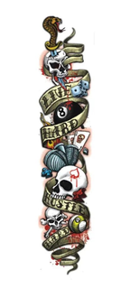 C.P.Dean Company Cue Stick Live Hard Hustle Hard Players Cue