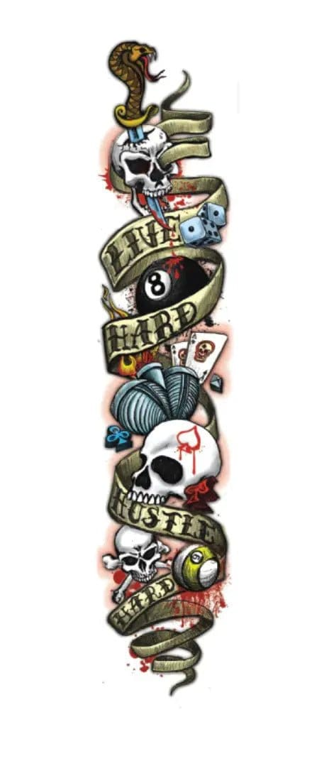 C.P.Dean Company Cue Stick Live Hard Hustle Hard Players Cue