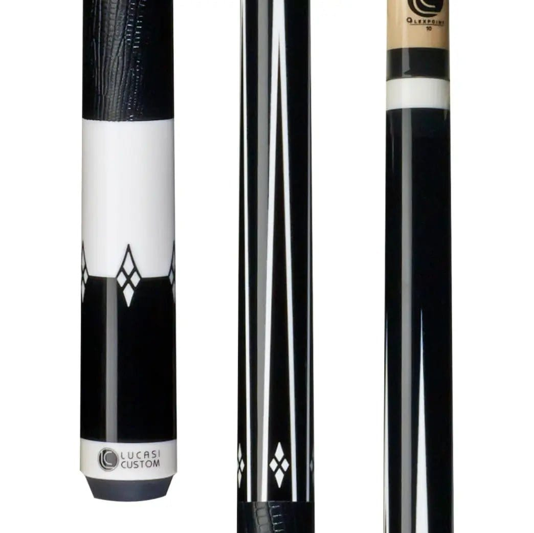 C.P.Dean Company Cue Stick Midnight Black & Imitation Bone Lucasi Cue