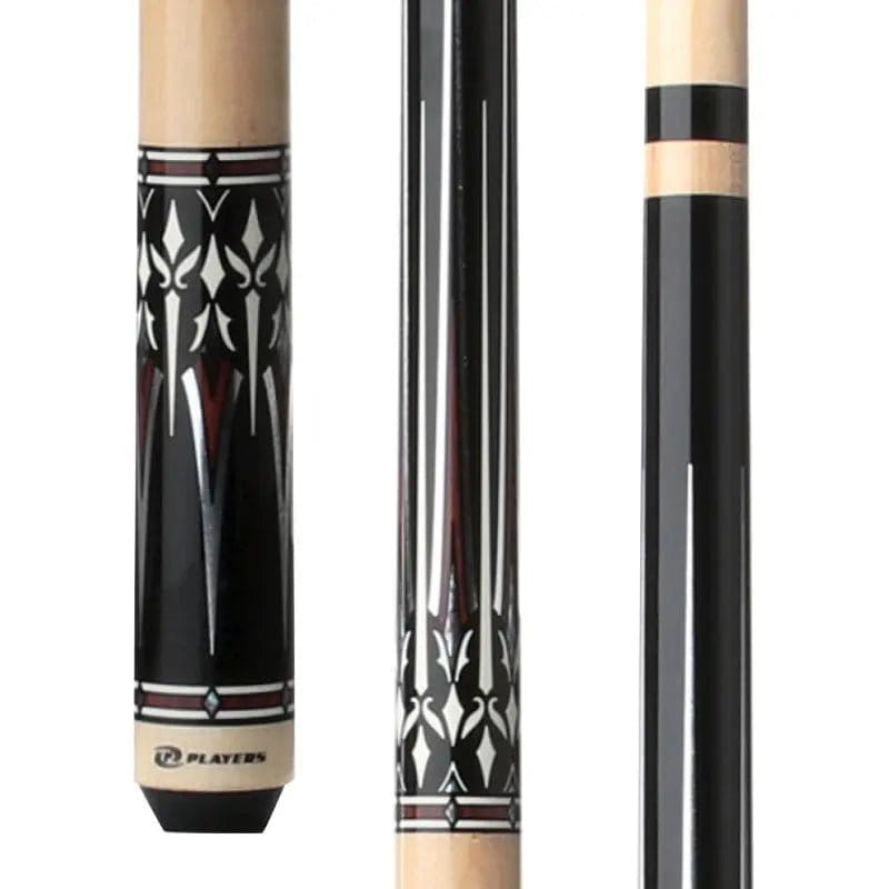 C.P.Dean Company Cue Stick Midnight Black with Mother of Pearl Accents Players Cue Stick