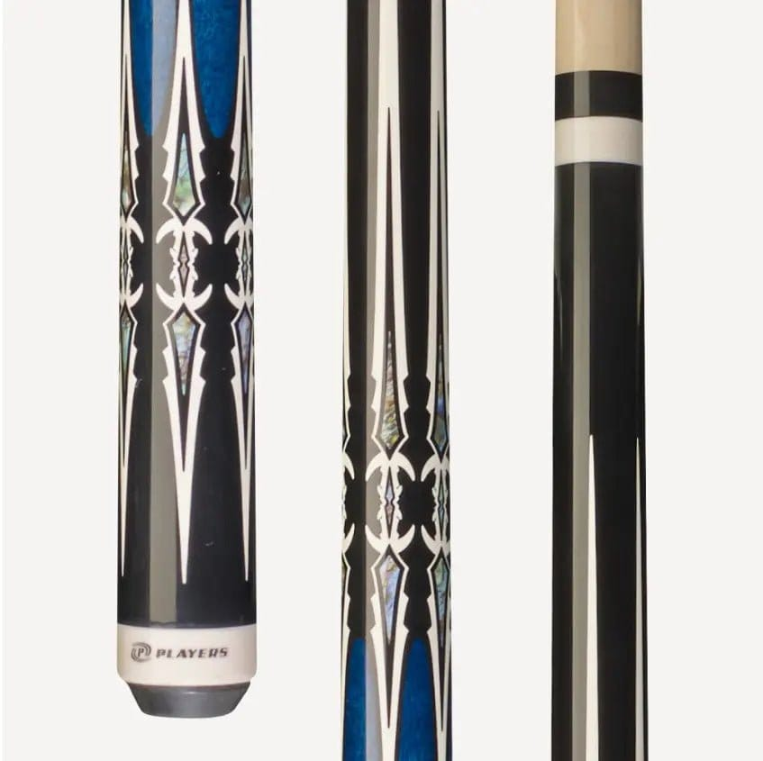 C.P.Dean Company Cue Stick Players Black and Blue Wrapless Cue 20oz