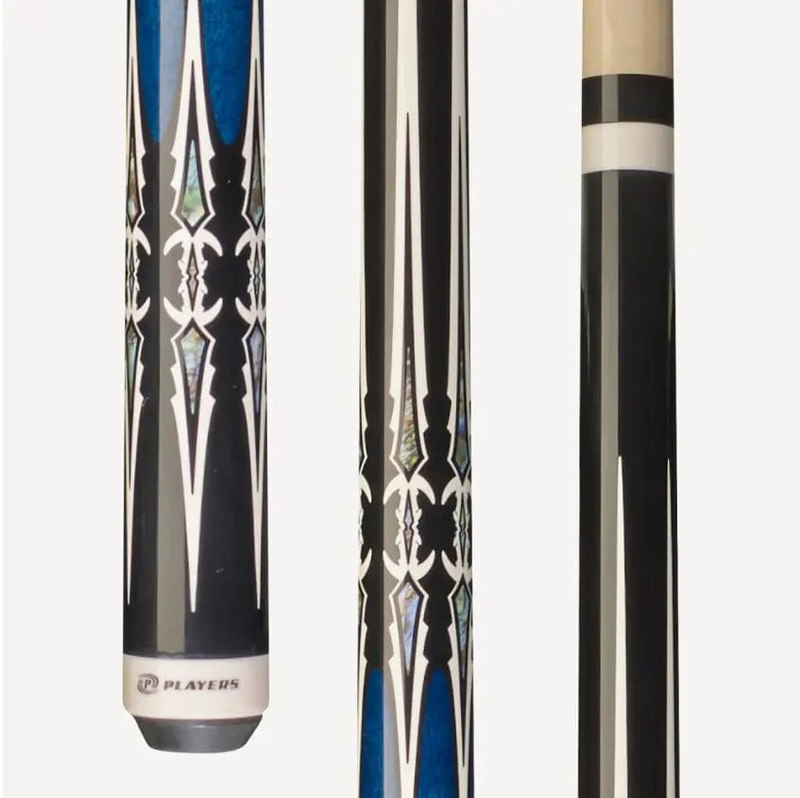 C.P.Dean Company Cue Stick Players Black and Blue Wrapless Cue 20oz