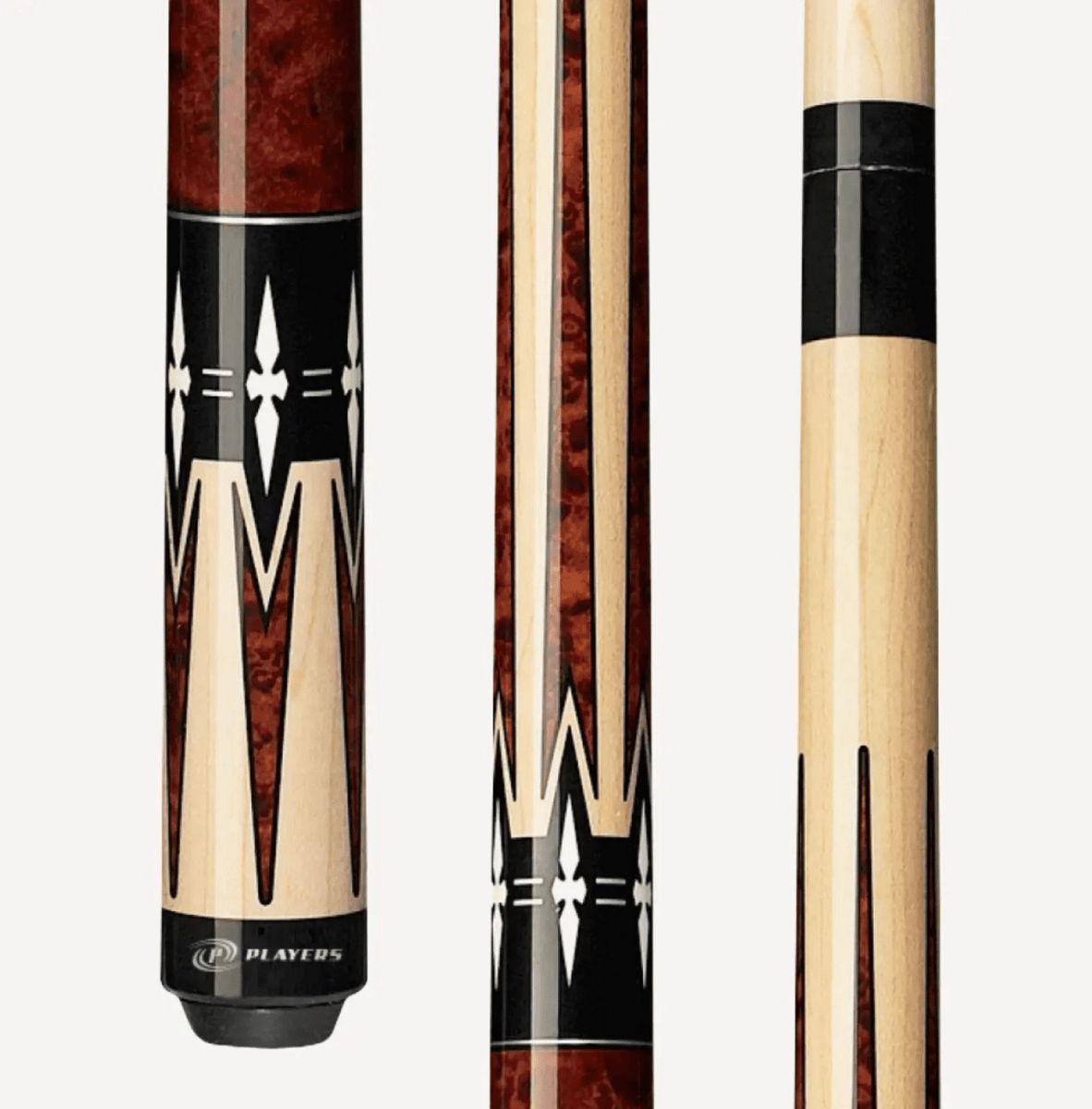 C.P.Dean Company Cue Stick Players Cherry & Natural Wrapless Cue