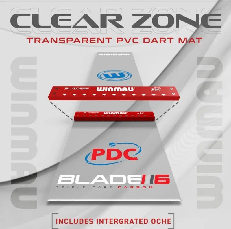 C.P.Dean Company Dart Accessories Clearzone PVC Dart Mat with Integrated Oche