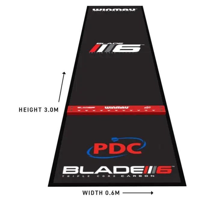 C.P.Dean Company Dart Products Winmau Pro Zone Precision Blade 6 Soft Feel Dart Mat & Integrated Oche
