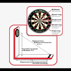 C.P.Dean Company Dartboards Alien Bristle Dartboard