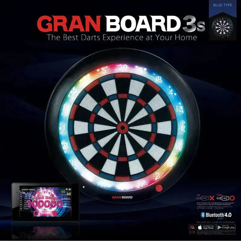 C.P.Dean Company Dartboards Gran Darts Gran Board 3S Bluetooth Electronic Dartboard - Blue