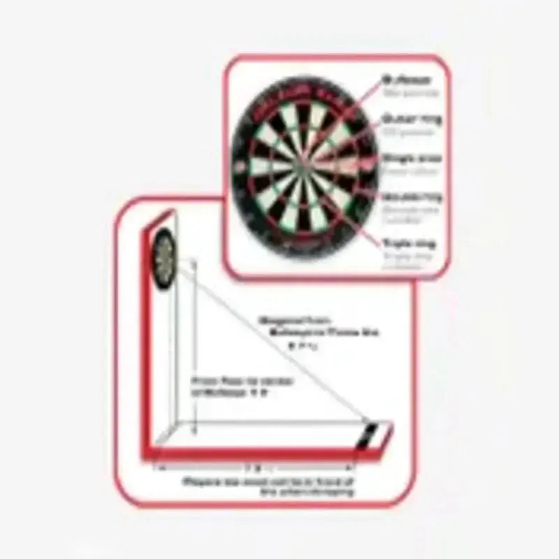 C.P.Dean Company Dartboards Razor Shot Bristle Dartboard