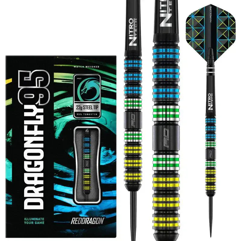 C.P.Dean Company Darts Dragonfly 95 Black - Parallel Steel Tip Darts