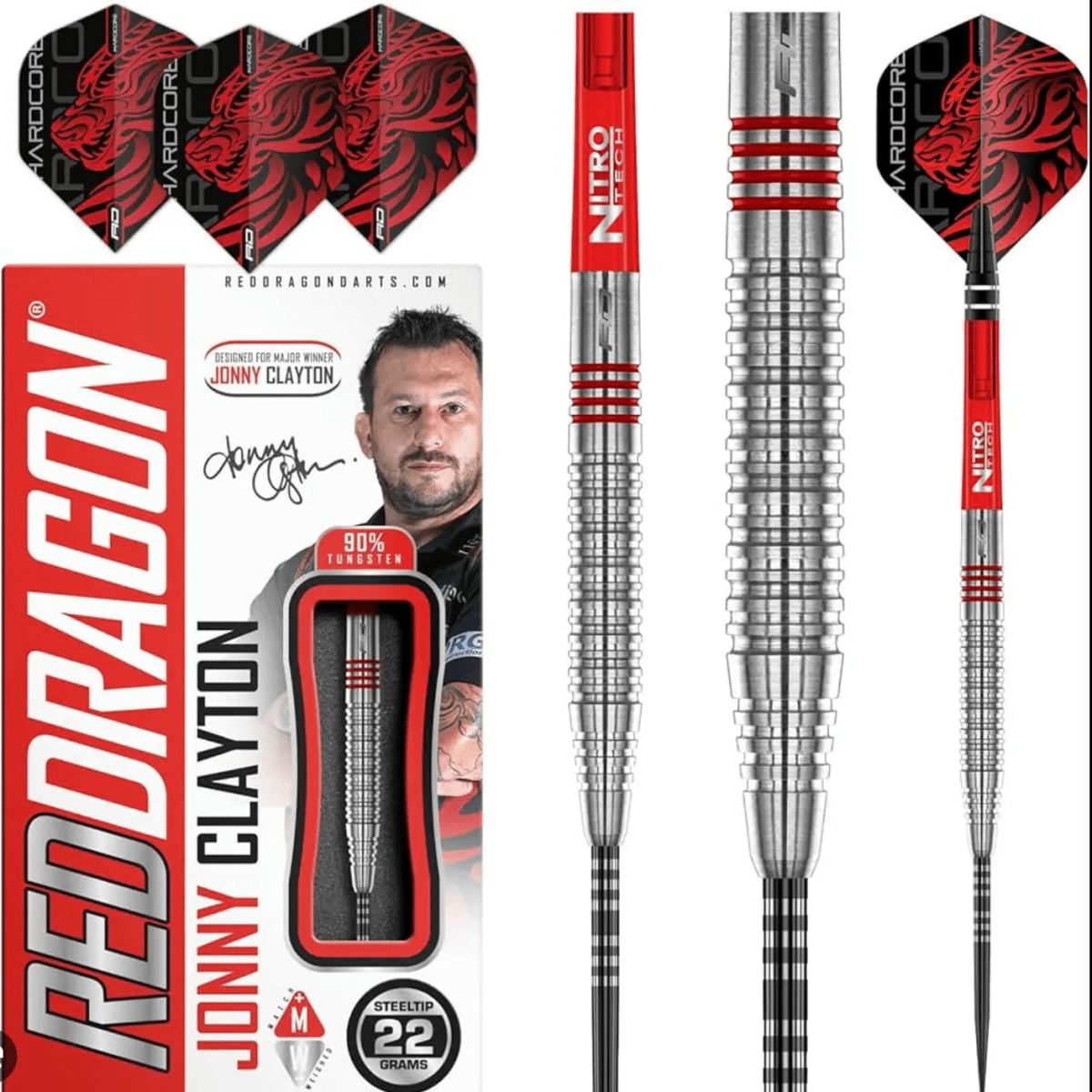 C.P.Dean Company Darts Johnny Clayton Original 2.0 Red Dragon Darts