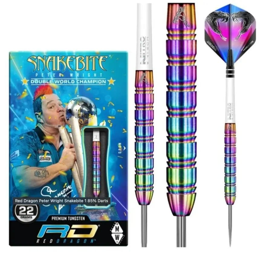 C.P.Dean Company Darts Peter Wright Snakebite World Champion Snakebite 1 Steel Tip Darts