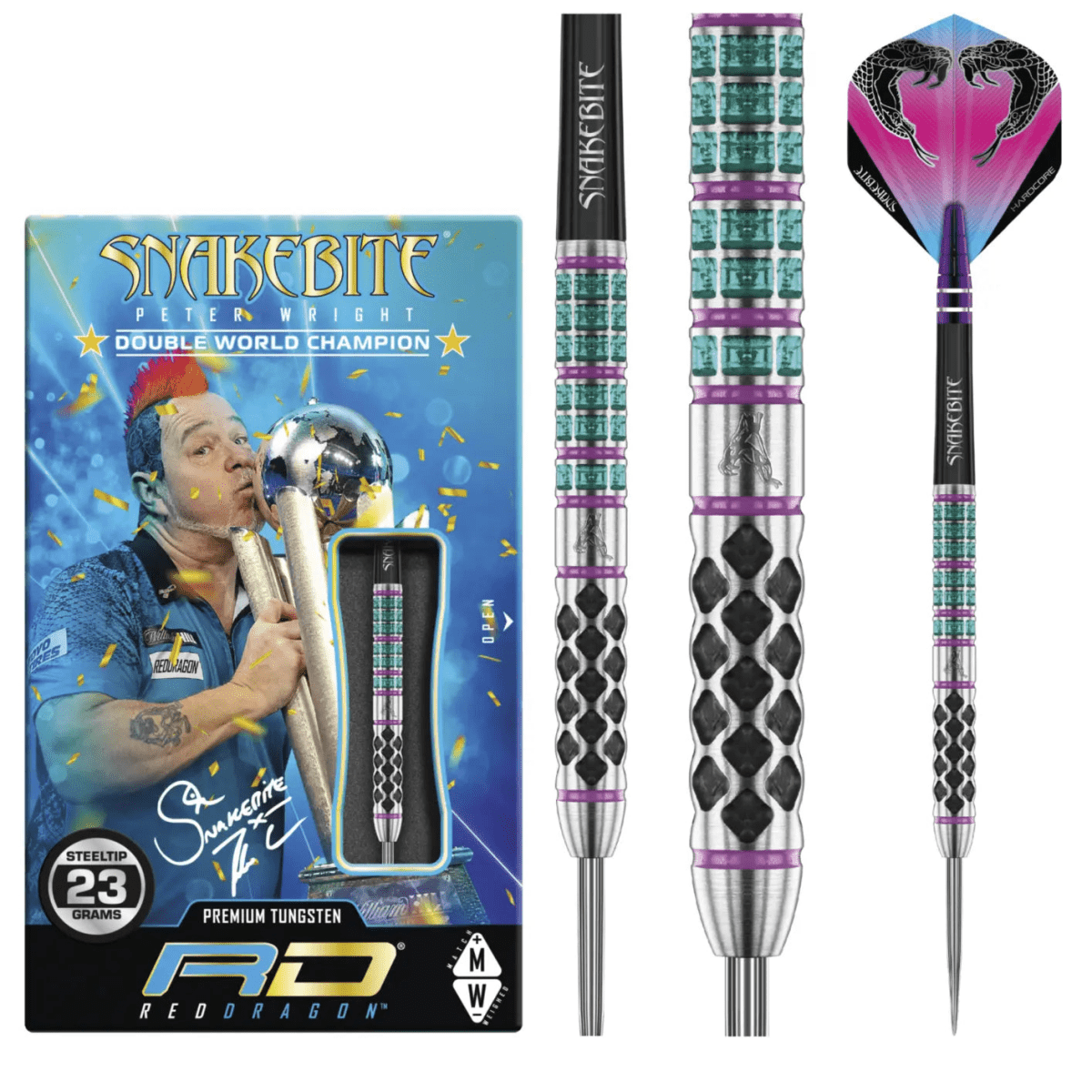 C.P.Dean Company Darts Peter Wright Snakebite World Champion Supa-Venom Darts