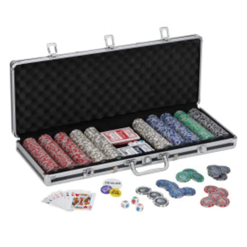 C.P.Dean Company Poker Set Fat Cat Bling Poker Chip Set, 2ct Acrylic Chip Trays