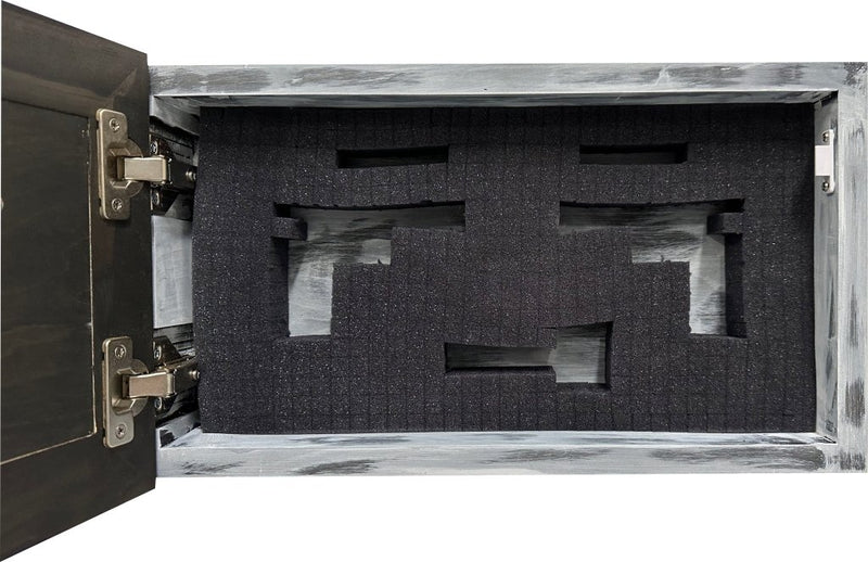 Decorative Cow Farm Wall - Mounted Secure Gun Cabinet - Gun Safe To Securely Store Your Gun & Home Self Defense Gear - Bro Dreams