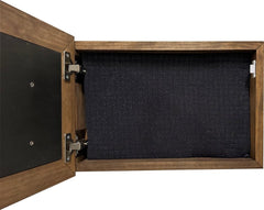 Decorative Gun Cabinet Wall - Mounted & Secure with a Cross and Exodus 22:2 - Gun safe To Securely Store Your Gun & Home Self Defense Gear - Bro Dreams