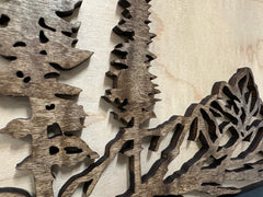 Decorative Secure Gun Cabinet with Deer Scene - Wall - Mounted Gun Safe To Securely Store Your Personal Protection - Bro Dreams