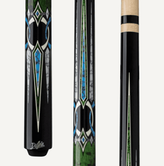 Dufferin Green Stain Curly & Blue Recon Wrapless Cue - Bro Dreams