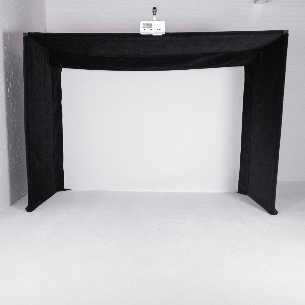 GolfBays Lux Golf Simulator Hitting Enclosure - Bro Dreams