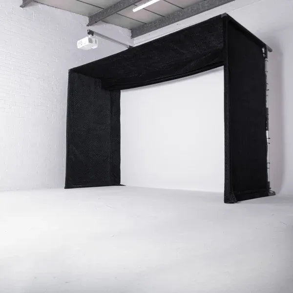 GolfBays Lux Golf Simulator Hitting Enclosure - Bro Dreams