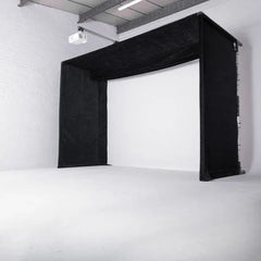 GolfBays Lux Golf Simulator Hitting Enclosure - Bro Dreams
