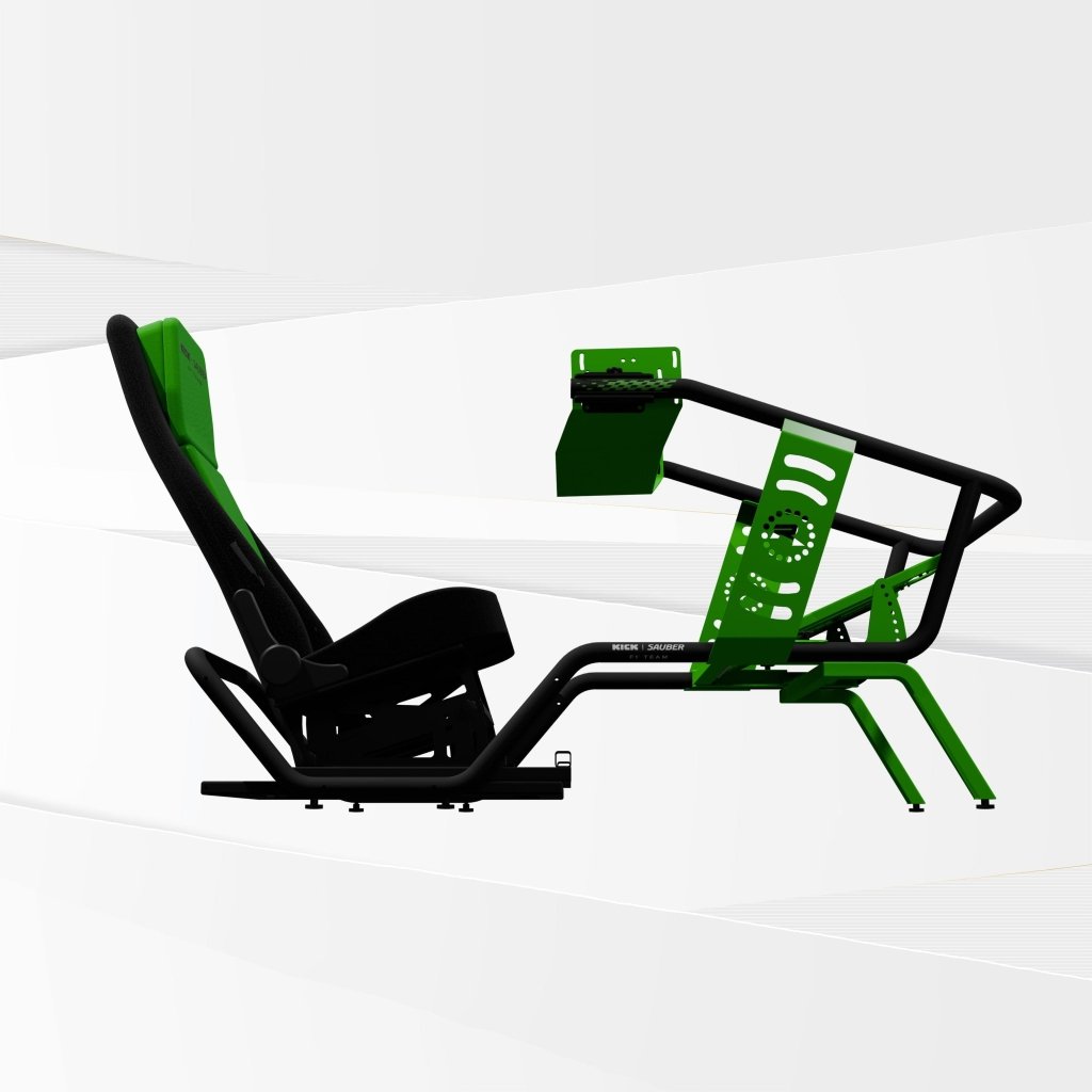 GTA™ Apex Formula Racing Simulator Cockpit Stake F1® Team KICK Sauber Edition [DISCONTINUED] - Bro Dreams