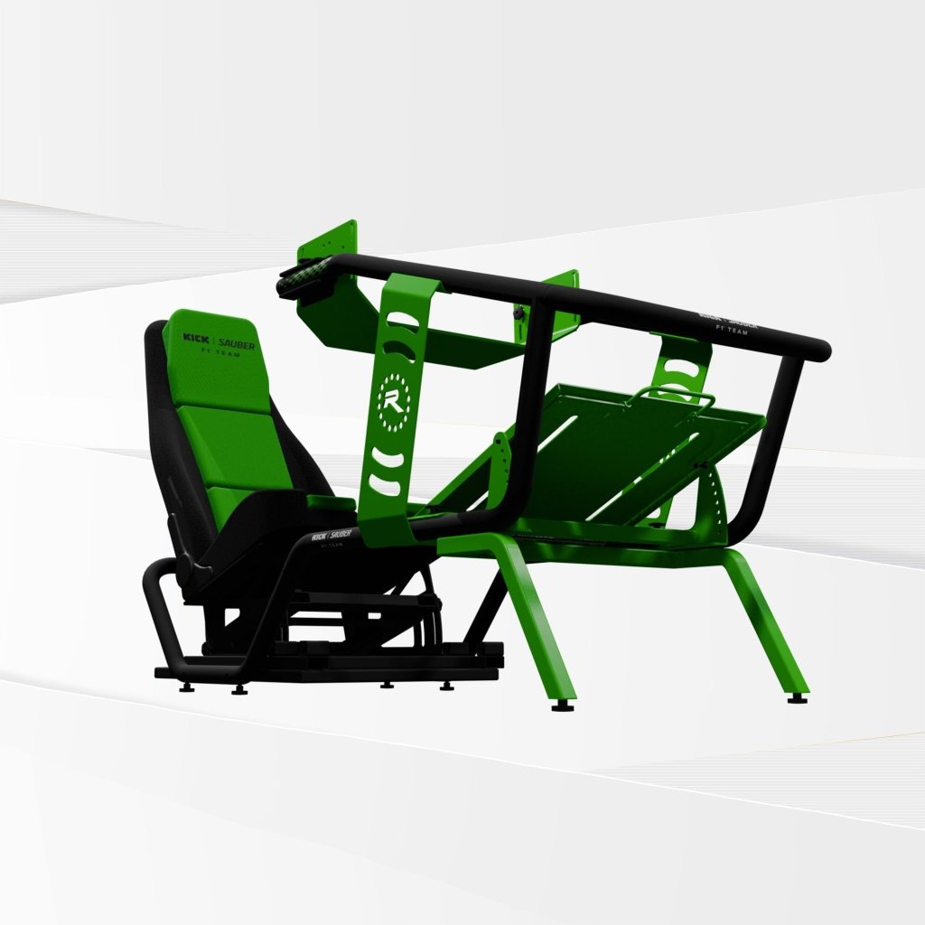 GTA™ Apex Formula Racing Simulator Cockpit Stake F1® Team KICK Sauber Edition [DISCONTINUED] - Bro Dreams
