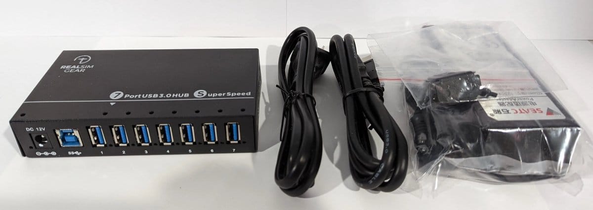 GTR Simulator Flight Component Accessory RSG 7 Port USB3 Hub