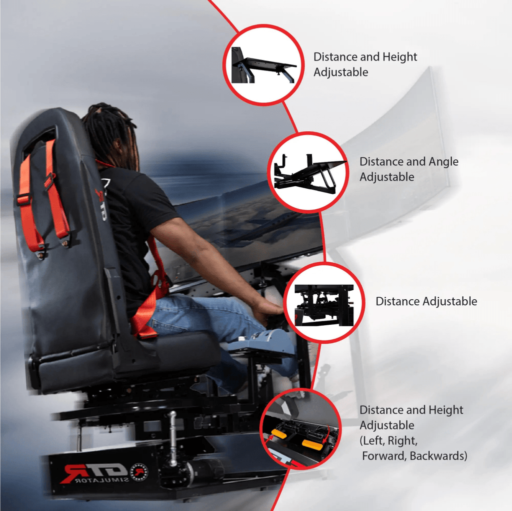 GTR Simulator Flight Simulator Cockpit Advanced Aviation Training Device Flight Simulator