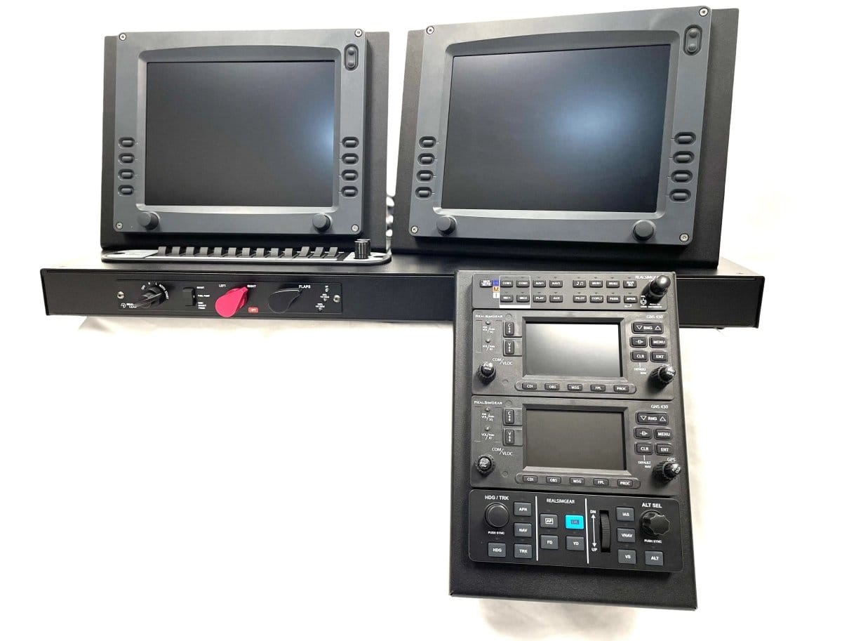 GTR Simulator Flight Simulator Package - Non Certified Entegra Dual GNS430 / Other Throttle RSG Cirrus Desktop Console