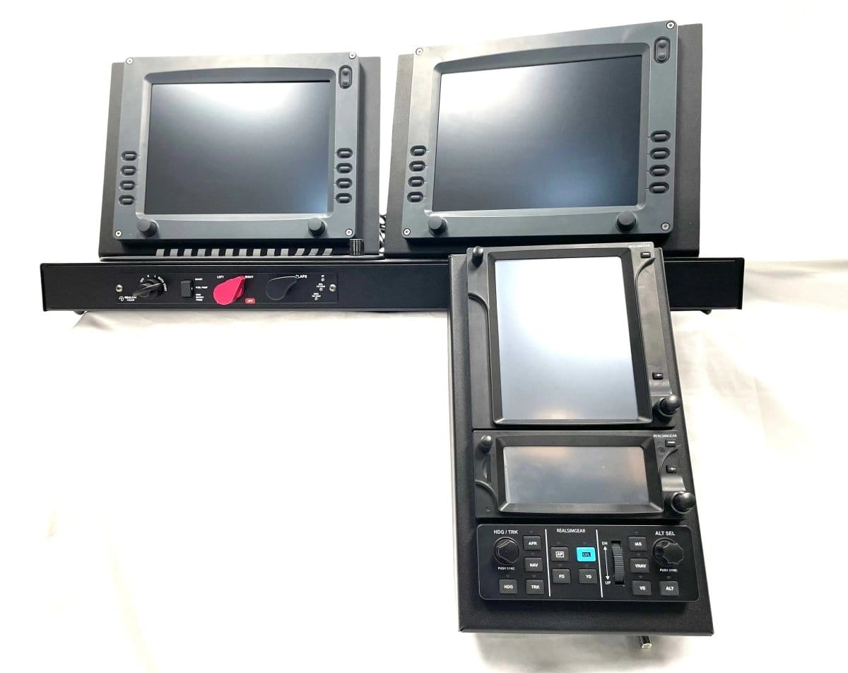 GTR Simulator Flight Simulator Package - Non Certified Entegra GTN750+GTN650+GFC500 / Other Throttle RSG Cirrus Desktop Console