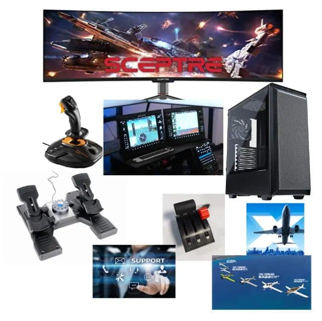 GTR Simulator Flight Simulator Package - Non Certified G1000 Perspective Plus / Standard RSG Cirrus Console - Full System Package