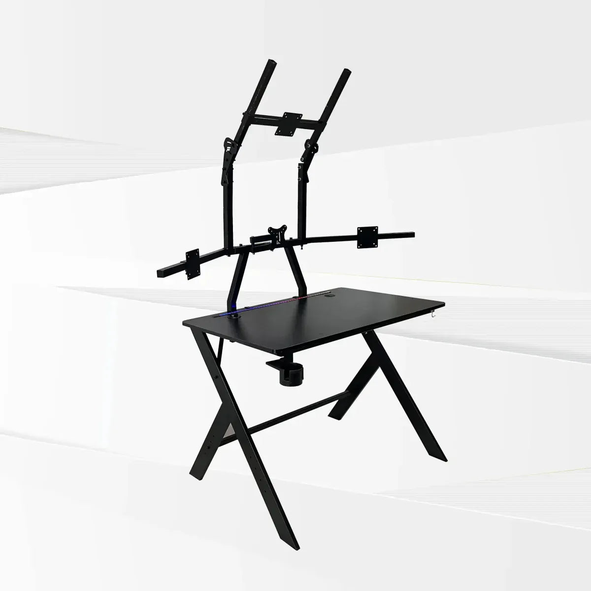 GTR Simulator Gaming Table GTR Gaming Table (include Color Changing LED, Controller, Cup Holder, USB Port, Wire Tray, Headphone hook)