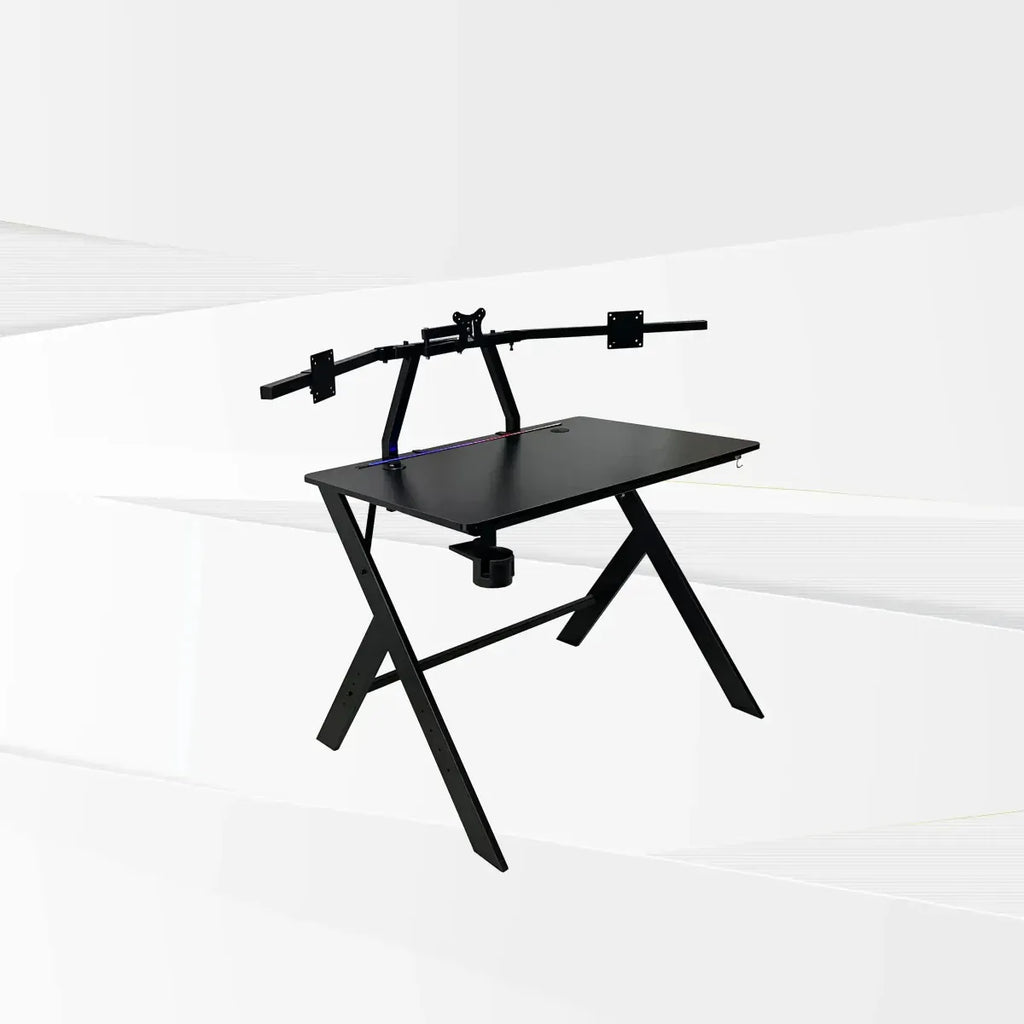 GTR Simulator Gaming Table GTR Gaming Table (include Color Changing LED, Controller, Cup Holder, USB Port, Wire Tray, Headphone hook)