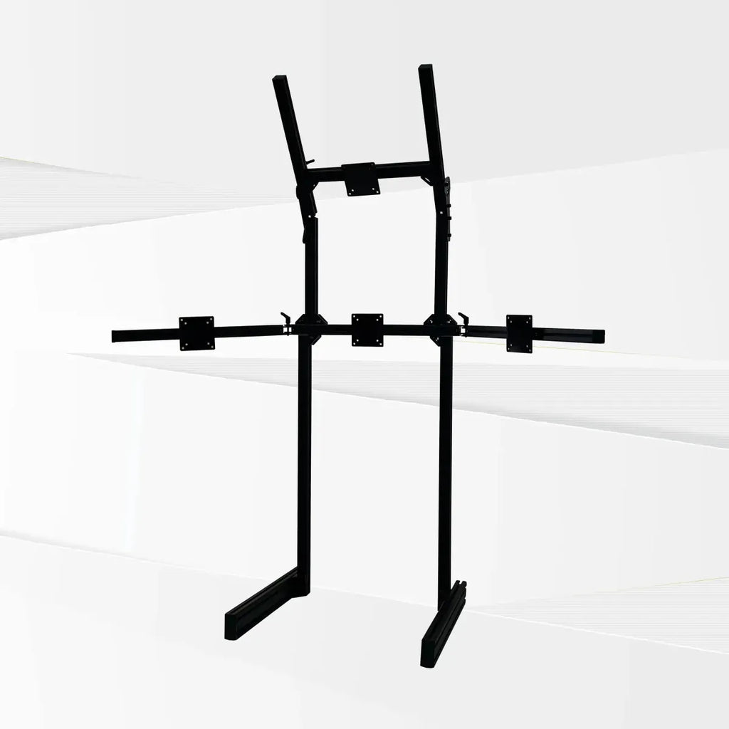 GTR Simulator Monitor Stand Optional Aluminum 4th Monitor Stand Attachment (Black Only)