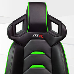 GTR Simulator Racing Seat Black/Green GTR Pista Seat