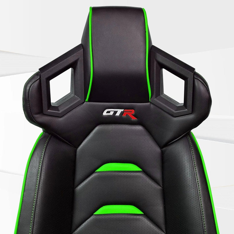GTR Simulator Racing Seat Black/Green GTR Pista Seat