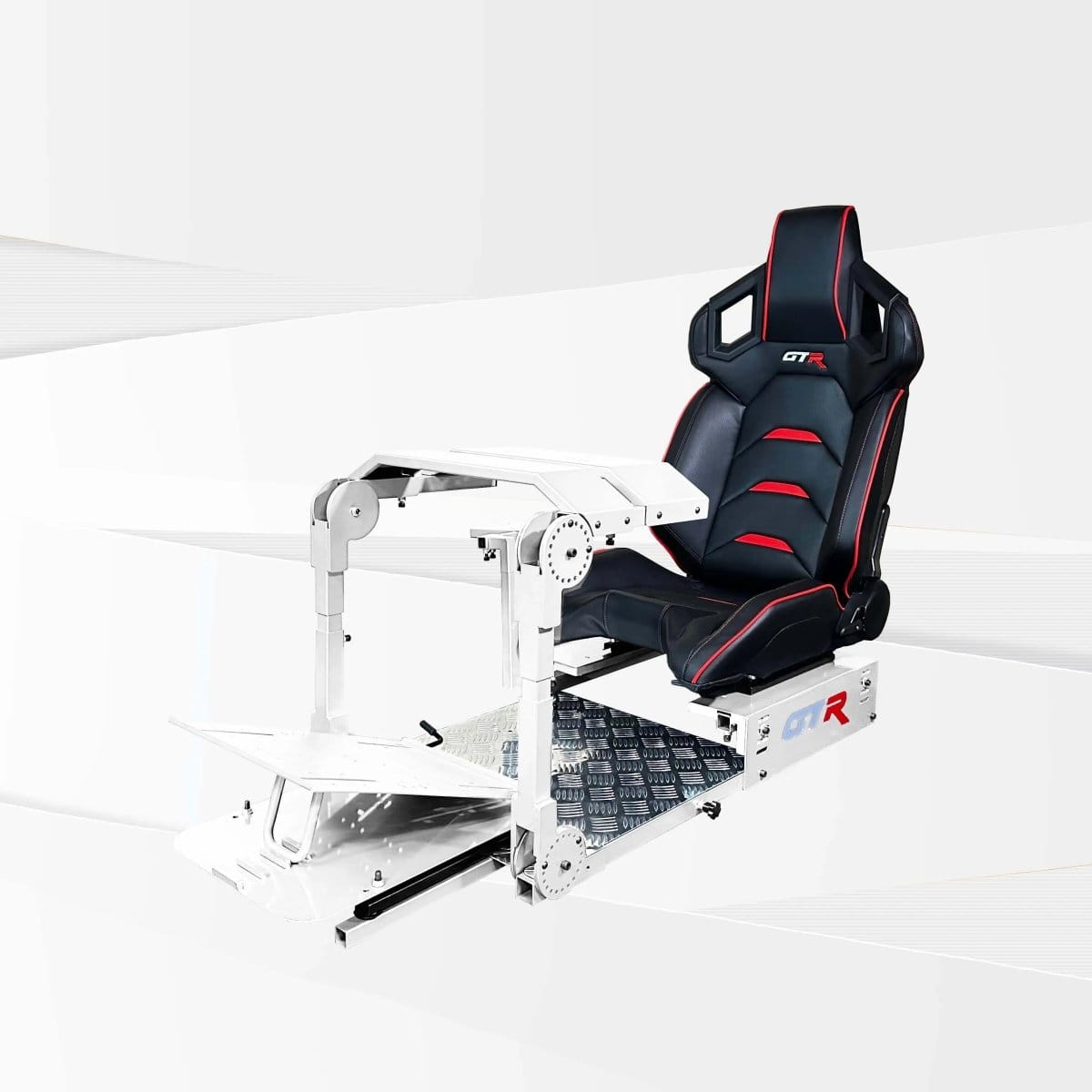 GTR Simulator Racing Simulator Cockpit Alpine White / Pista Black/Red GTA™ Pro Model Racing Simulator
