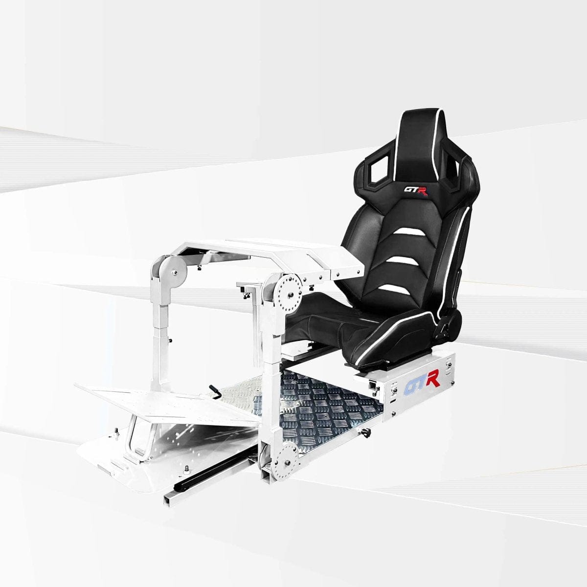 GTR Simulator Racing Simulator Cockpit Alpine White / Pista Black/Yellow GTA™ Pro Model Racing Simulator