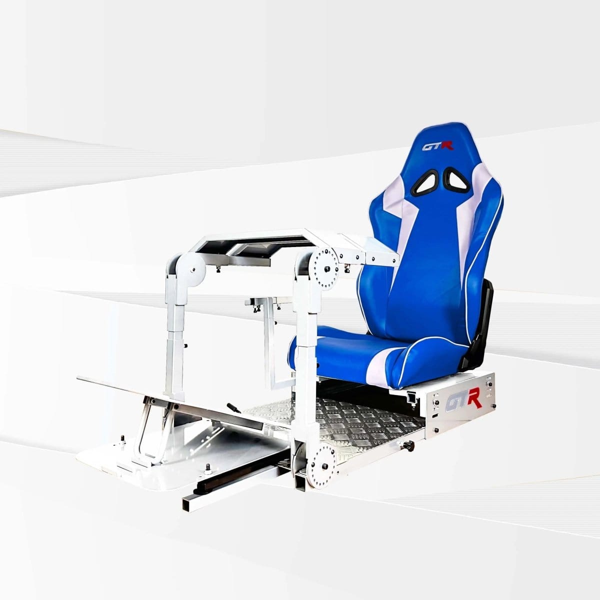 GTR Simulator Racing Simulator Cockpit Alpine White / Speciale Blue/White GTA™ Pro Model Racing Simulator