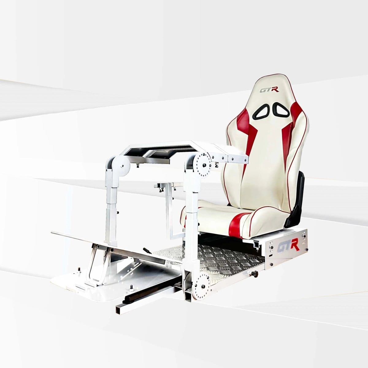 GTR Simulator Racing Simulator Cockpit Alpine White / Speciale White/Red GTA™ Pro Model Racing Simulator