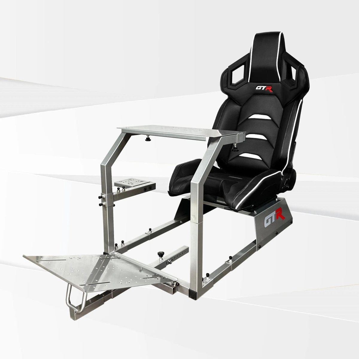 GTR Simulator Racing Simulator Cockpit Diamond Silver / Pista Black/White GTA™ Model Racing Simulator