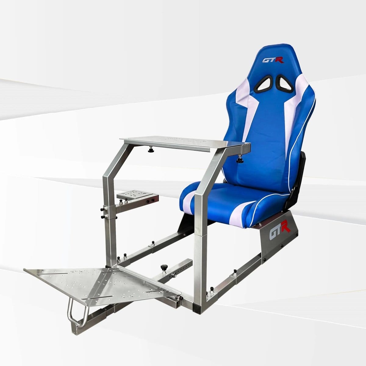 GTR Simulator Racing Simulator Cockpit Diamond Silver / Speciale Blue/White GTA™ Model Racing Simulator