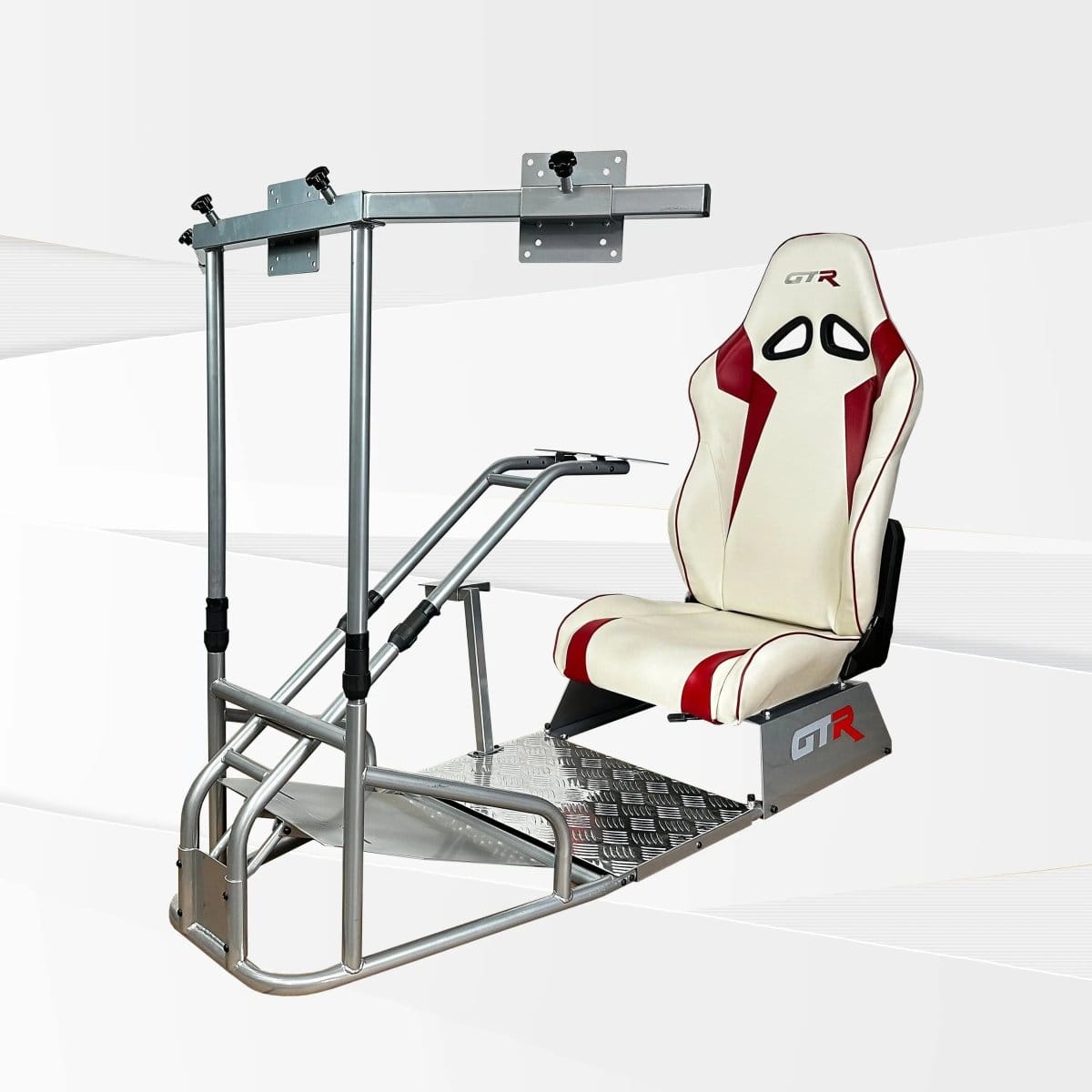 GTR Simulator Racing Simulator Cockpit Diamond Silver / Speciale White/Red GTS-F Model Racing Simulator