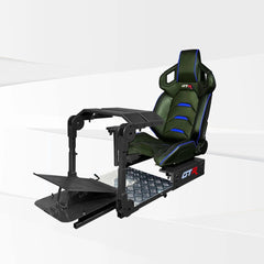 GTR Simulator Racing Simulator Cockpit Majestic Black / Pista Black/Blue GTA™ Pro Model Racing Simulator