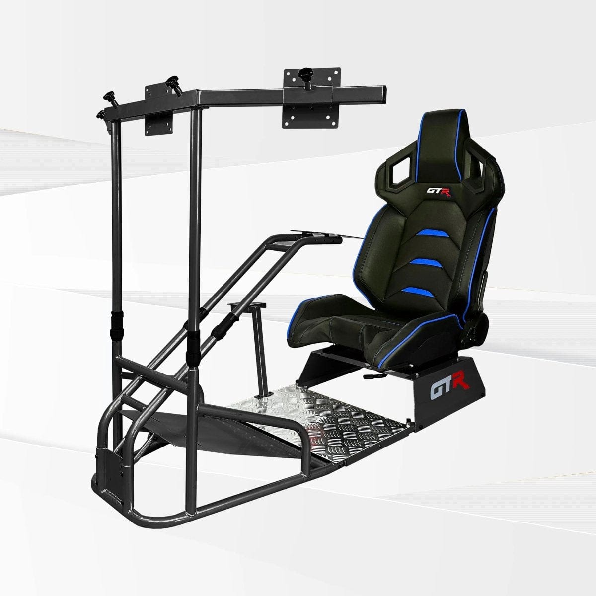 GTR Simulator Racing Simulator Cockpit Majestic Black / Pista Black/Blue GTS-F Model Racing Simulator