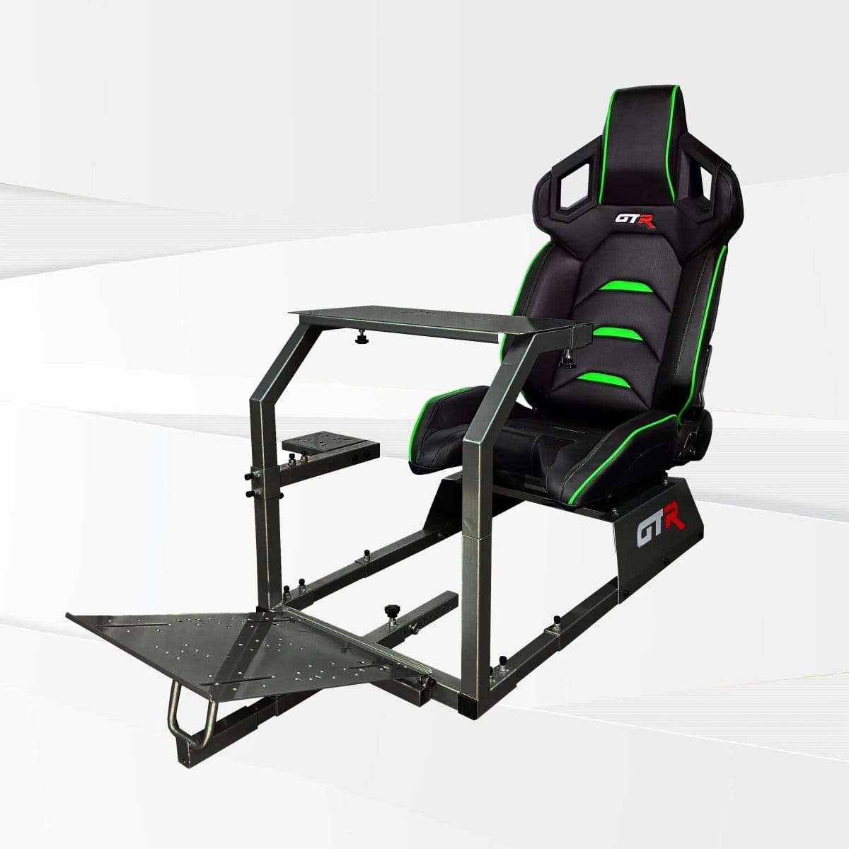 GTR Simulator Racing Simulator Cockpit Majestic Black / Pista Black/Green GTA™ Model Racing Simulator