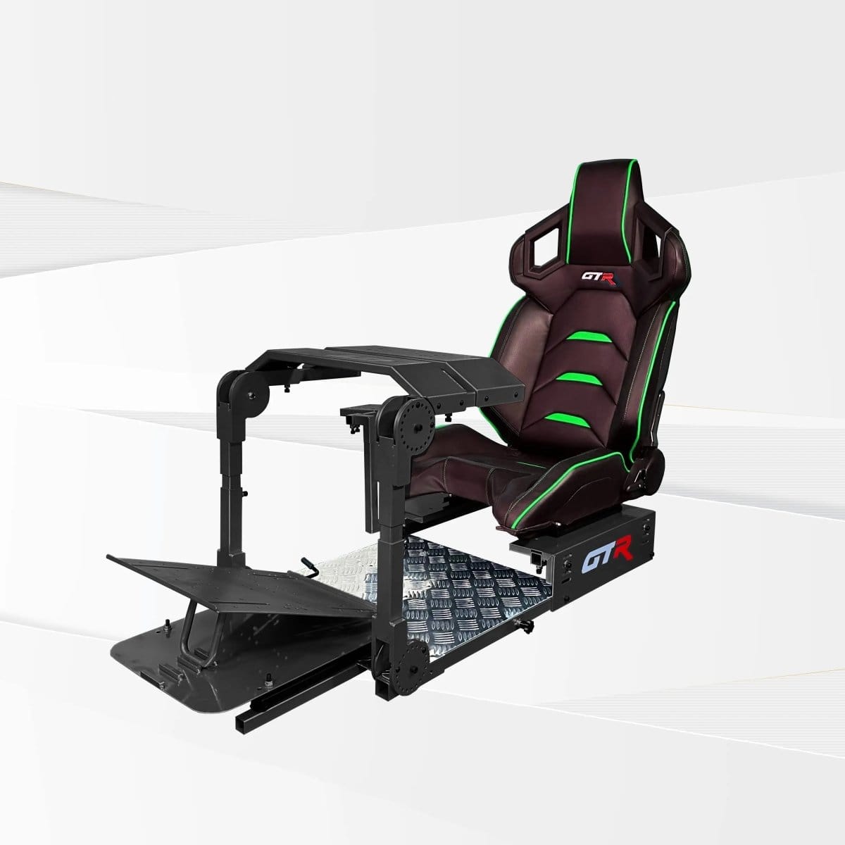 GTR Simulator Racing Simulator Cockpit Majestic Black / Pista Black/Green GTA™ Pro Model Racing Simulator