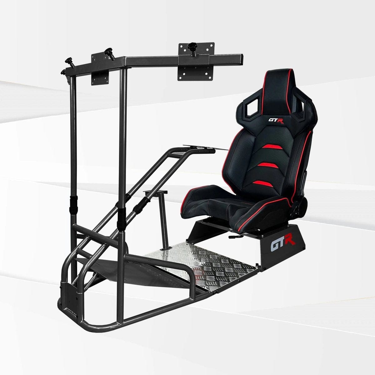 GTR Simulator Racing Simulator Cockpit Majestic Black / Pista Black/Red GTS-F Model Racing Simulator