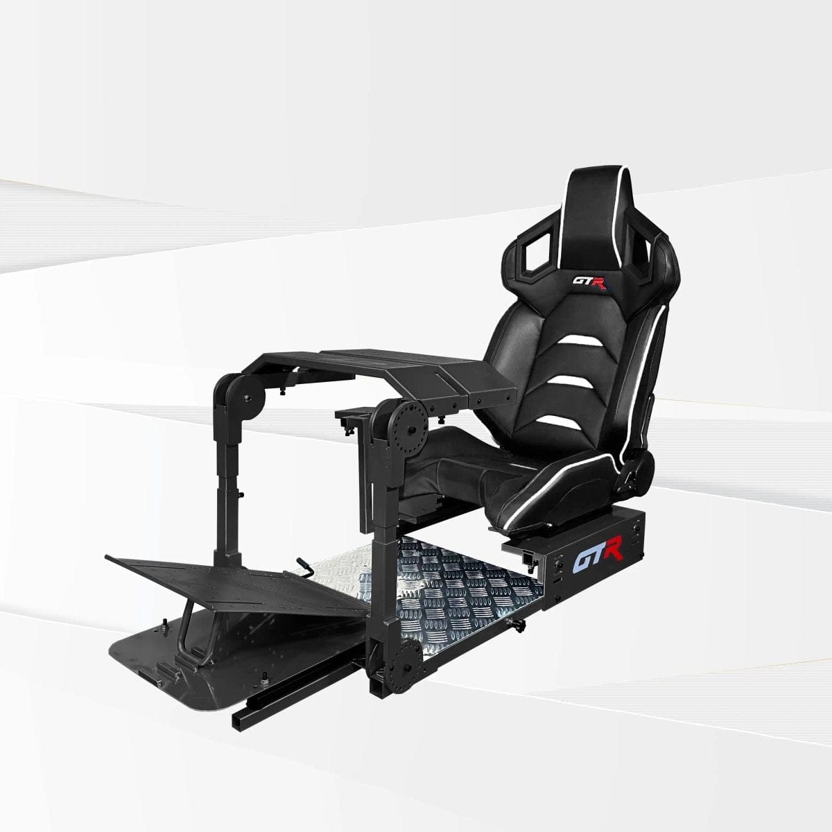 GTR Simulator Racing Simulator Cockpit Majestic Black / Pista Black/White GTA™ Pro Model Racing Simulator
