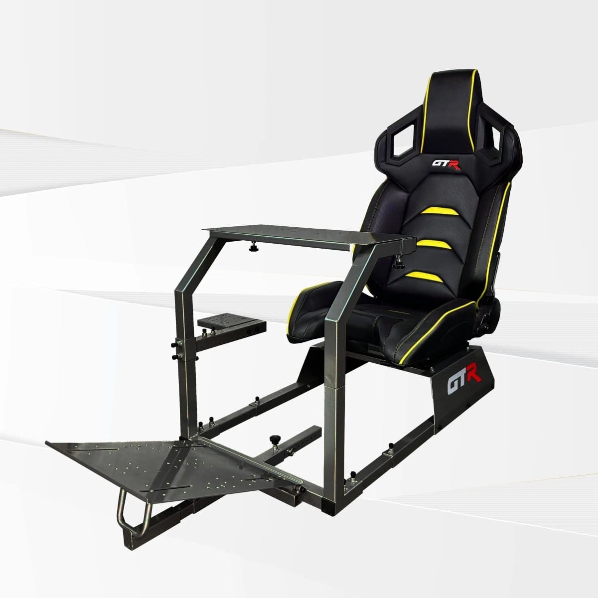 GTR Simulator Racing Simulator Cockpit Majestic Black / Pista Black/Yellow GTA™ Model Racing Simulator